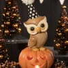 Bethany Lowe TL9435 - Party Owl On Pumpkin Medium