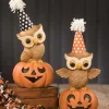 Bethany Lowe TL9436 - Party Owl On Pumpkin 2A