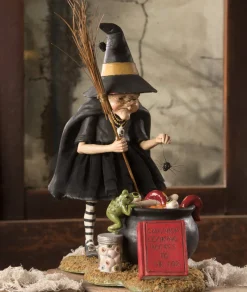 Bethany Lowe Cauldron Cooking Witch