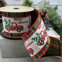 DStevens D. Stevens Faux Dupion Plaid Ribbon