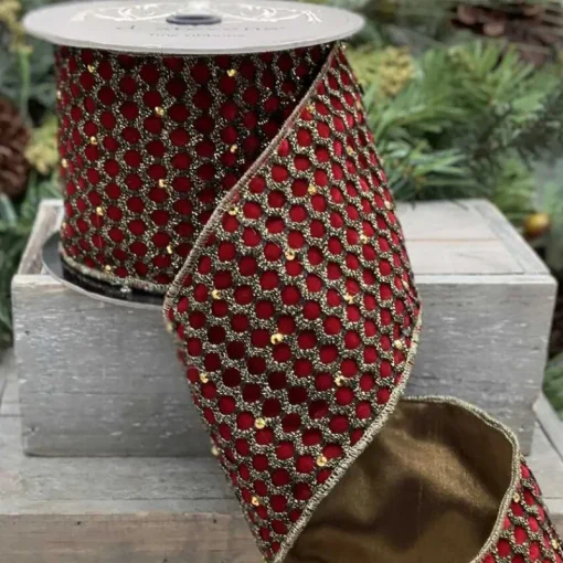 DStevens D. Stevens Velvet Antique Gold Ribbon