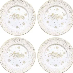 Easy Life Tableware Set 4 Porcelain dessert plates 19 cm