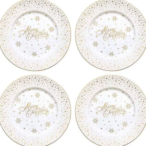 Easy Life Tableware Set 4 Porcelain dessert plates 19 cm