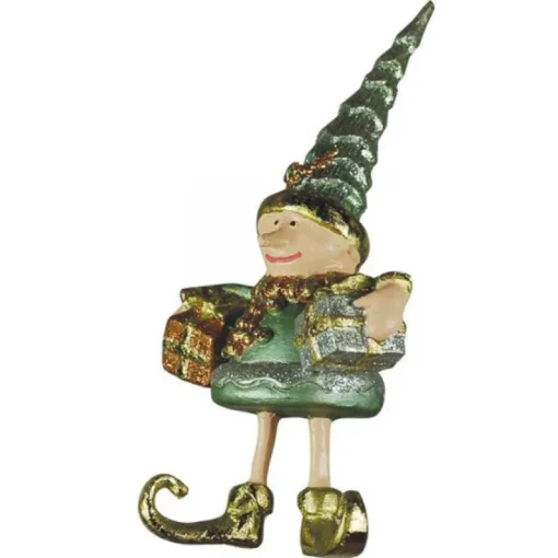 North Pole Elf with two gifts