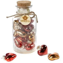 Goodwill Glass Antique Heart Ornament in Bottle MC 18130