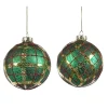 Goodwill Glass Antique Tartan Ball 2 Assorted TR 27144