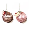 Goodwill Glass Cupcake Ball Ornament 2 Assorted TR 27424