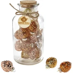 Goodwill Glass Pinecone Ornament in Bottle MC 18135