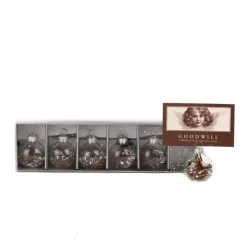 Goodwill Glass Snowy Twig Cardholder Box 6 P 36648