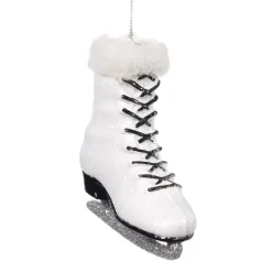 Goodwill Glitter Furry Ice Skate Ornament PL 52063