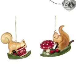 Goodwill Goodill Belgium 2020 B 93161 Woodland Tea Party Squirrel On Leaf 2 Assorted