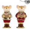 Goodwill Belgium Holly Santa Choir Mouse 2 Assorted B 94415