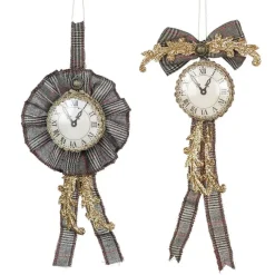 Goodwill Belgium J 63055 ROYAL TART.HOUNDST.CLOCK ORN ASS/2 BRWN 21CM