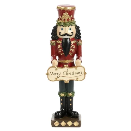 Goodwill Belgium MC 36463 Nutcracker with Merry Christmas Sign