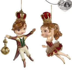 Goodwill Belgium Prince Princess Ornament 2 Assorted B 95108