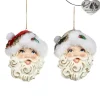 Goodwill Belgium Santa Head Ornament 2 Assorted B 94409