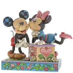 Jim Shore Kissing Booth Mickey & Minnie 6000970