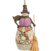 Jim Shore Winter Scene Snowman Hanging Ornament 4047793