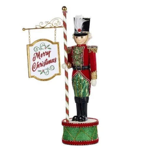 Katherine Collection KC 28-028760 Katherine's Collection Toyland Nutcracker Sign