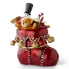 KKInteriors K&K Interiors 53164A - Red Christmas Stocking Hinged Jewelry Box