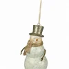 Bethany Lowe KL7550 Smiley Snowman Ornament