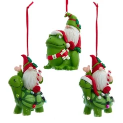 Kurt Adler 4" Resin Gnome Ornament 3 Assorted D3964