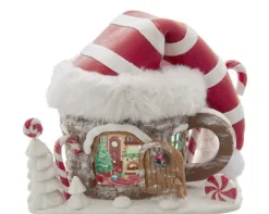 Kurt Adler GBJ0017 Claydough Elf Hat Led House