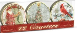 Goodwill Laminated Coaster Santa Box G 43151