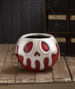 Bethany Lowe Large Red Apple With White Poison Bucket LA1388