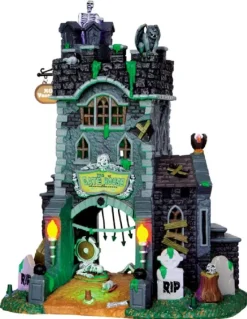 Lemax The Gate House At Haunted Meadows, With 4.5V Adaptor 45663 Spooky Town
