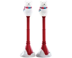 Lemax Village 74230 Polar Bear Street Lamp, Set Of 2, B/O (4.5v) 74230
