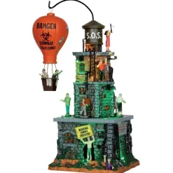 Lemax Zombie Fortress, With 4.5V Adaptor 55998 Spooky Town