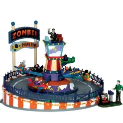 Lemax Zombie Plane Ride, With 4.5V Adaptor 64046 Spooky Town