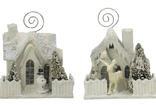 Bethany Lowe LG1770 Ivory Cottage Placecard Holder