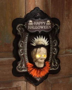 Bethany Lowe LO6464 Skeleton Wall Plaque
