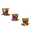 Goodwill Madhatter Floral Hat Ornament 3 Assorted Alice in Wonderland J 65411