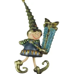 North Pole Elf with one gift