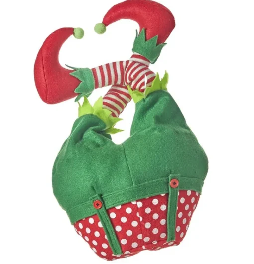 Raz Imports 20inch Animated Musical Elf Legs 4116344 Green