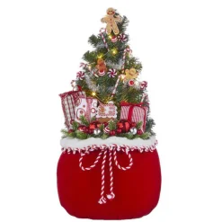 Raz Imports Lighted Tree With Gingerbread In Bag 4015552