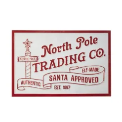Raz Imports North Pole Trading Company Wall Art 4036322