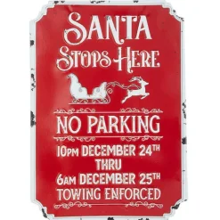 Raz Imports Santa Stops Here Sign 4012342