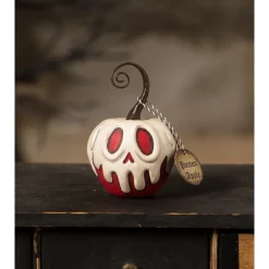 Bethany Lowe Red Apple With White Poison Ornament Mini LA2053