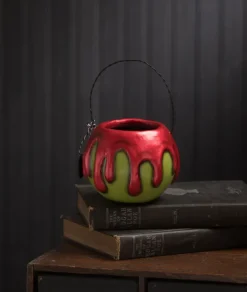 Bethany Lowe Small Green Apple With Red Poison Bucket LA1393