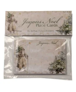 Bethany Lowe SN6814 A Peaceful Xmas Placecard