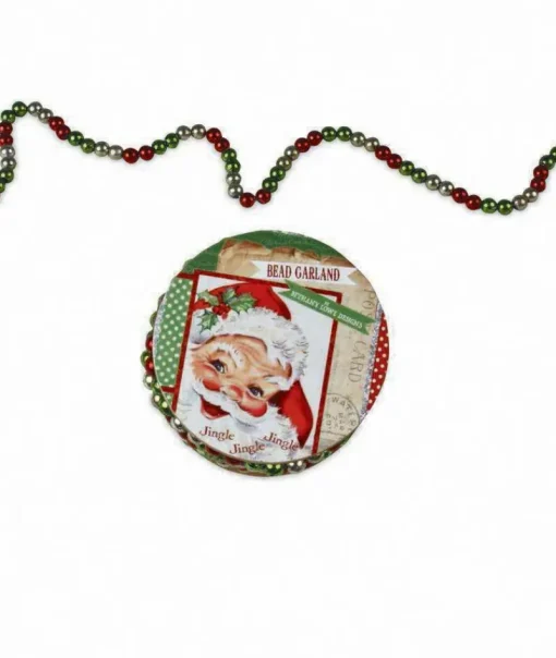 Bethany Lowe SN7534 Mini Jolly Bead Garland