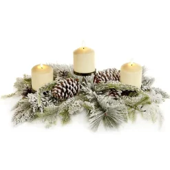 Goodwill Snow Pine Pinecone Votive Holder A 56182