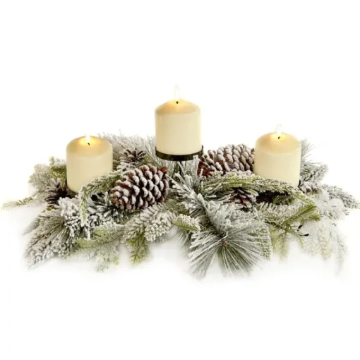 Goodwill Snow Pine Pinecone Votive Holder A 56182