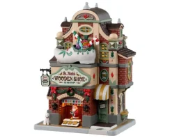 Lemax St. Nick'S Wooden Shoe Shop