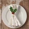 Bethany Lowe TF8627 Holly Leaf Napkin Ring