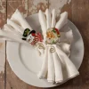 Bethany Lowe TF8606 Retro Xmas Napkin Ring 2 Assorted